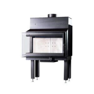 Eck-Kamineinsatz HEATING PRO M.7, Ansicht mit Seitenscheibe
